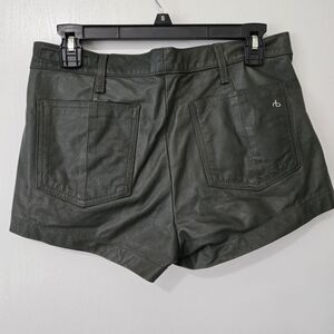 rag & bone Lamb Leather Shorts